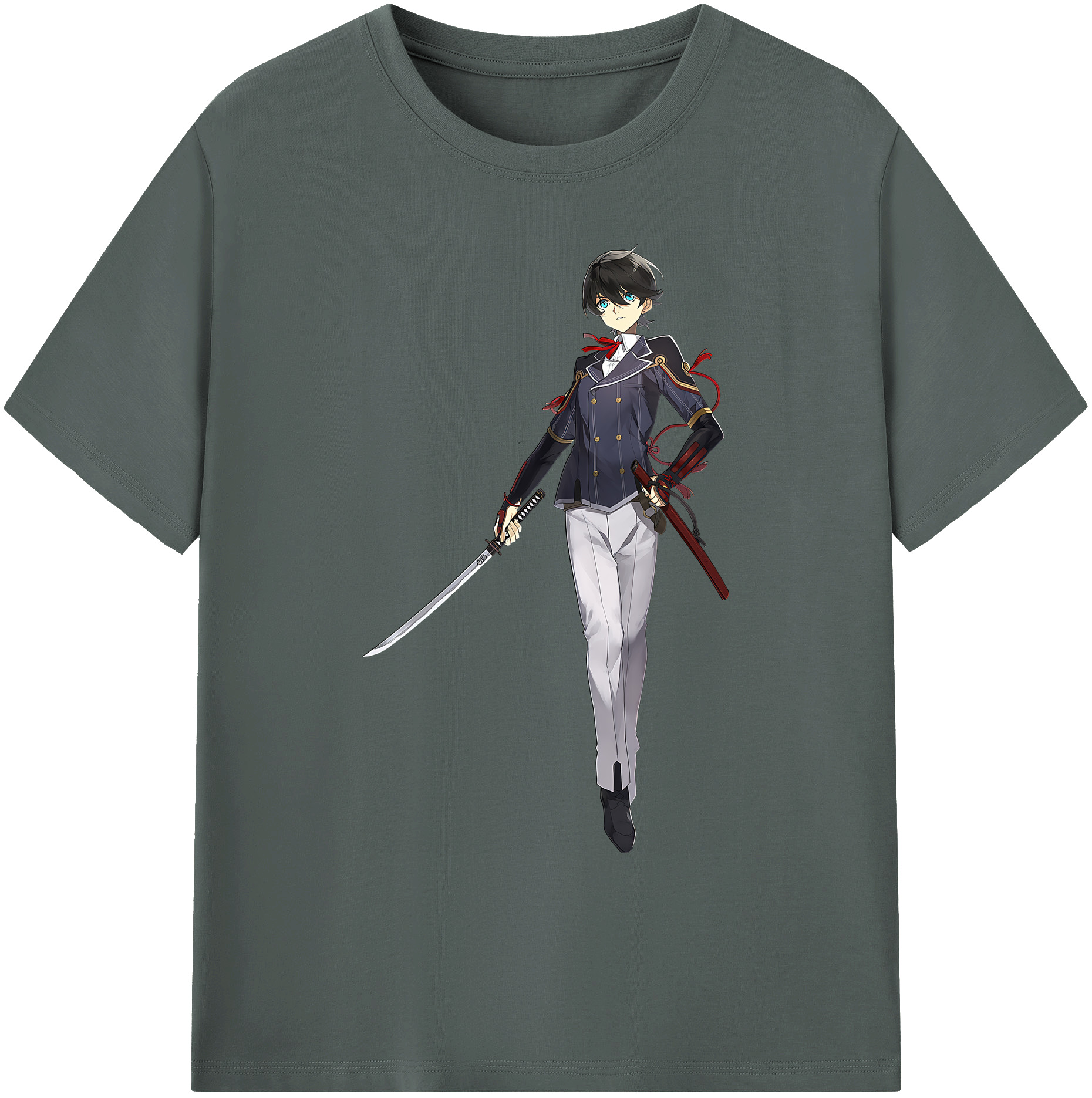 （画像用） 刀剣乱舞 Touken Ranbu 綿100％ メンズ半袖Tシャツ｜肌触りやわらか＆通気性